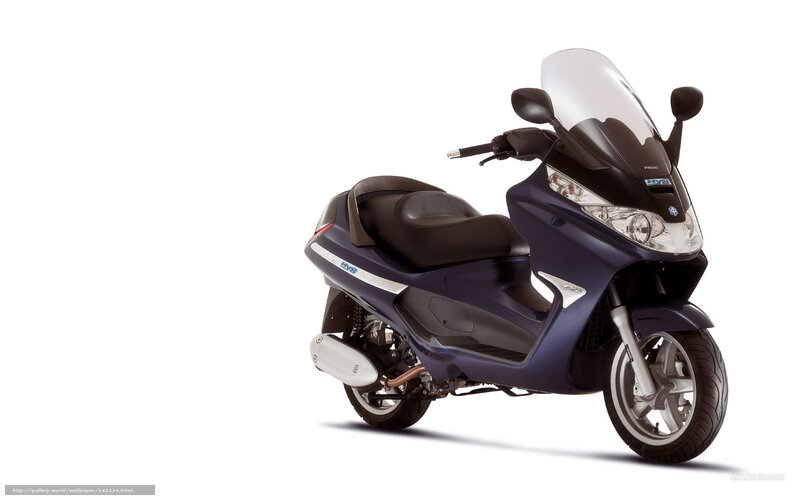 Blue Scooter — Neutral, Photograph, Windshield