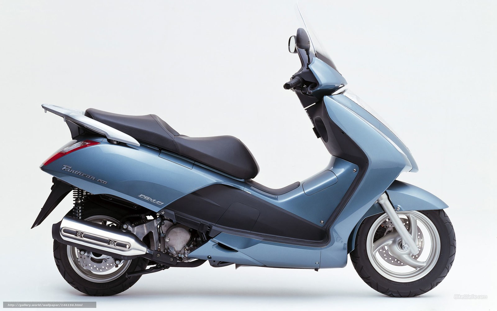 Blue scooter side profile