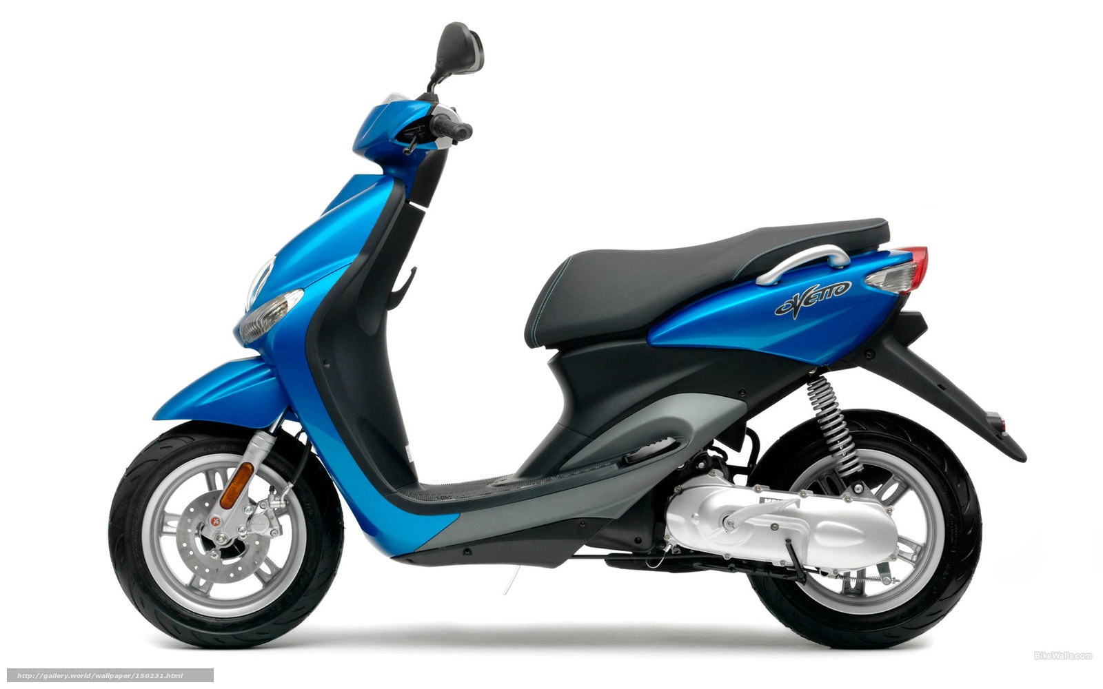 blue scooter side profile