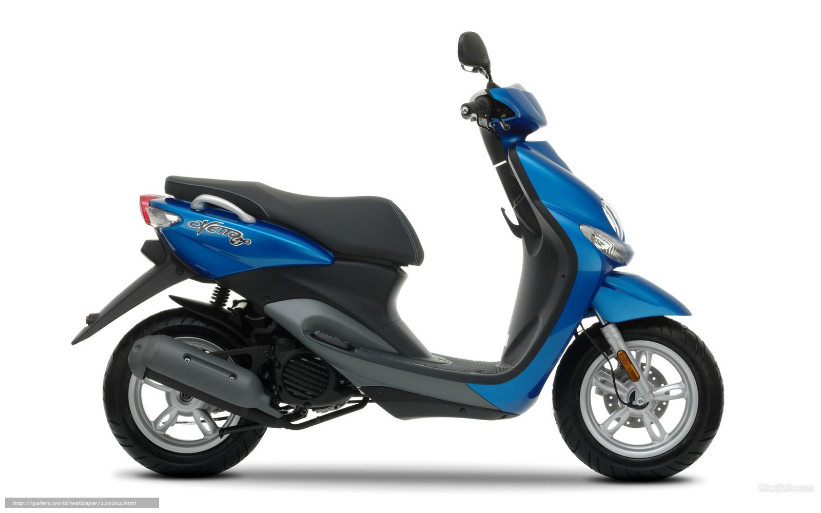 blue scooter side profile