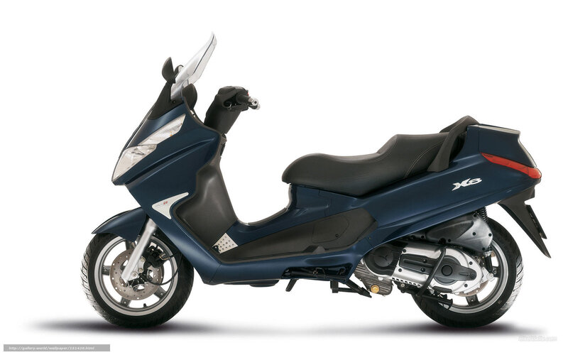 blue scooter side profile