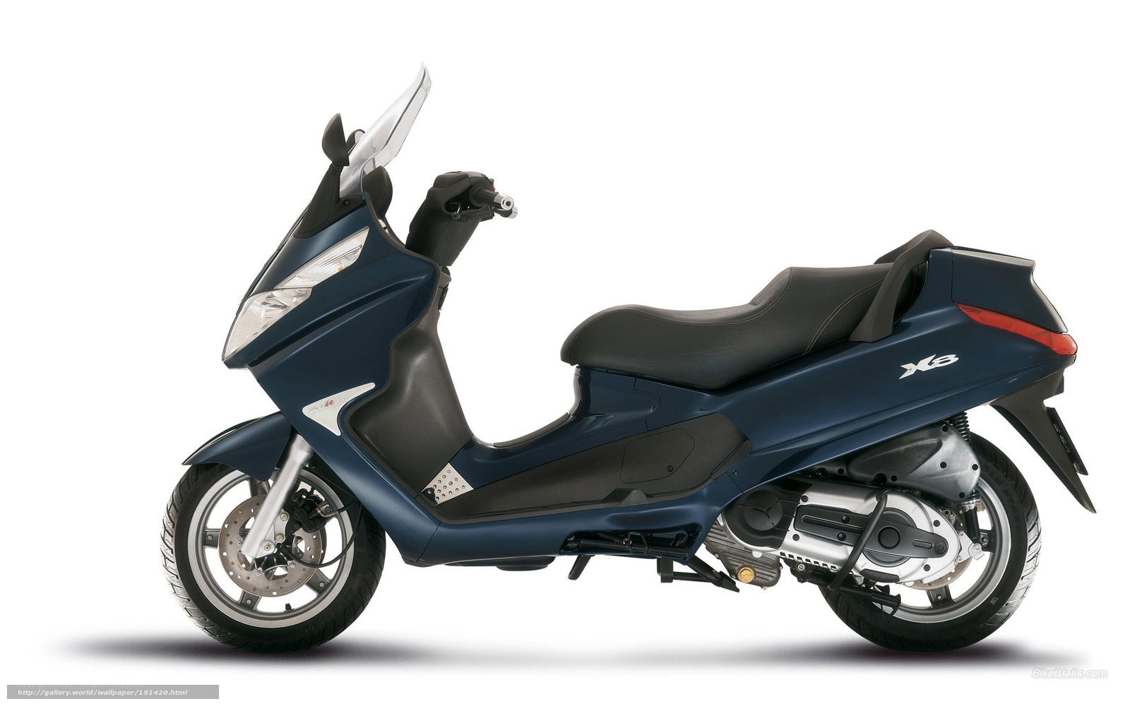 blue scooter side profile