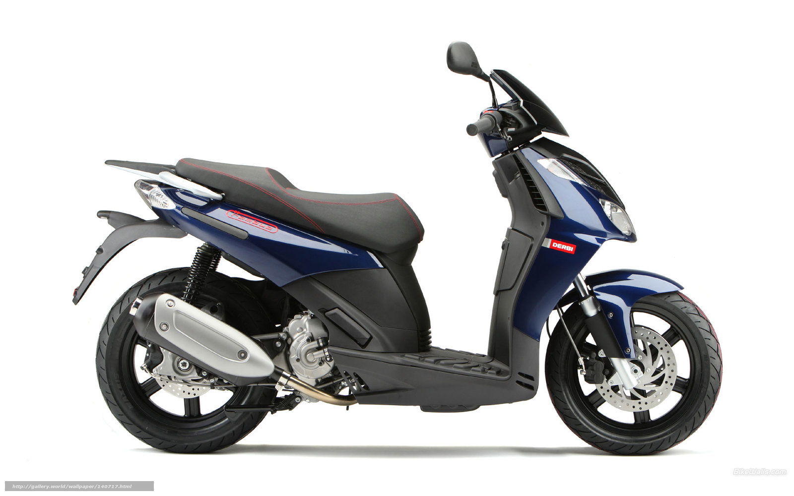blue scooter side profile