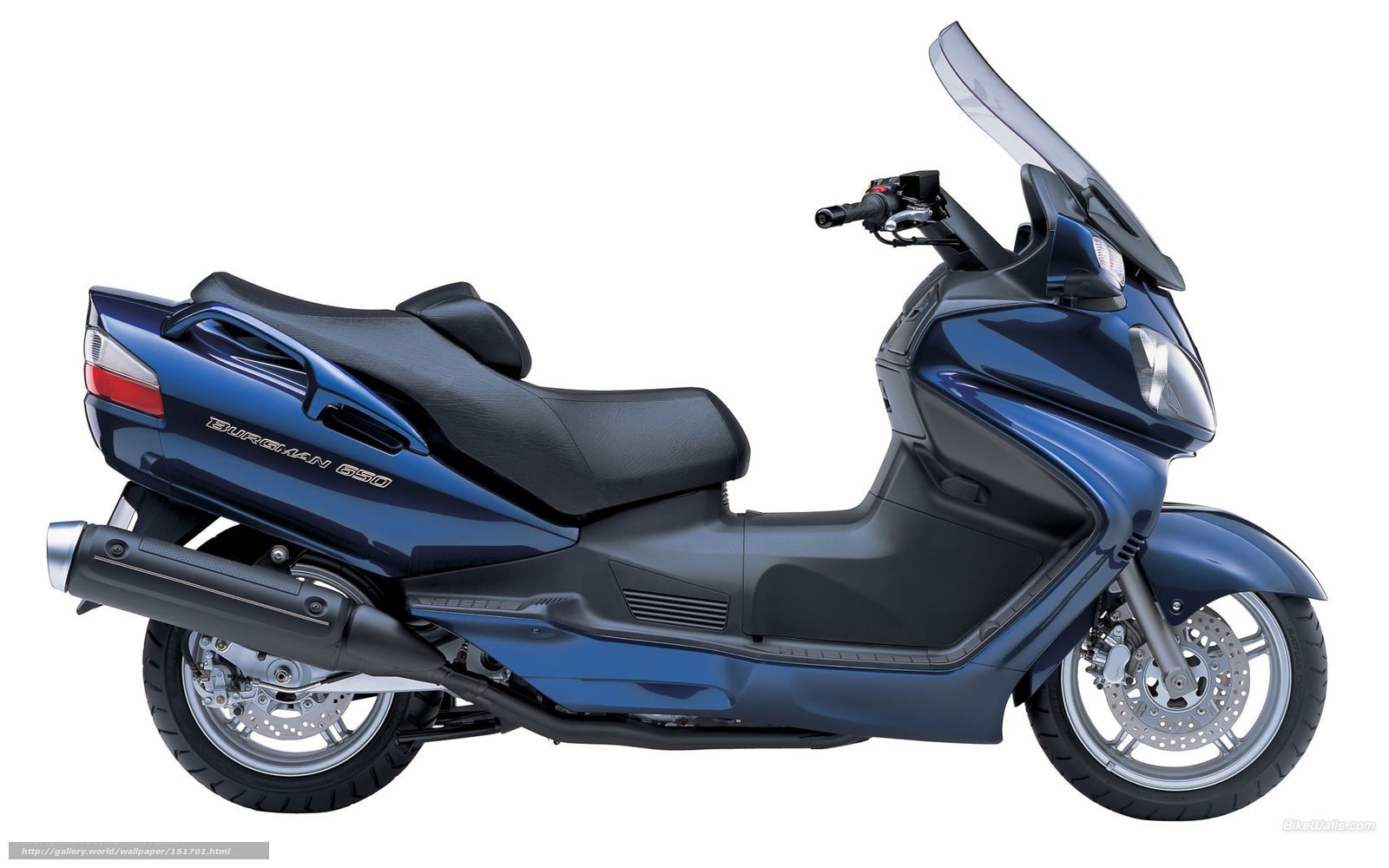 blue scooter side profile