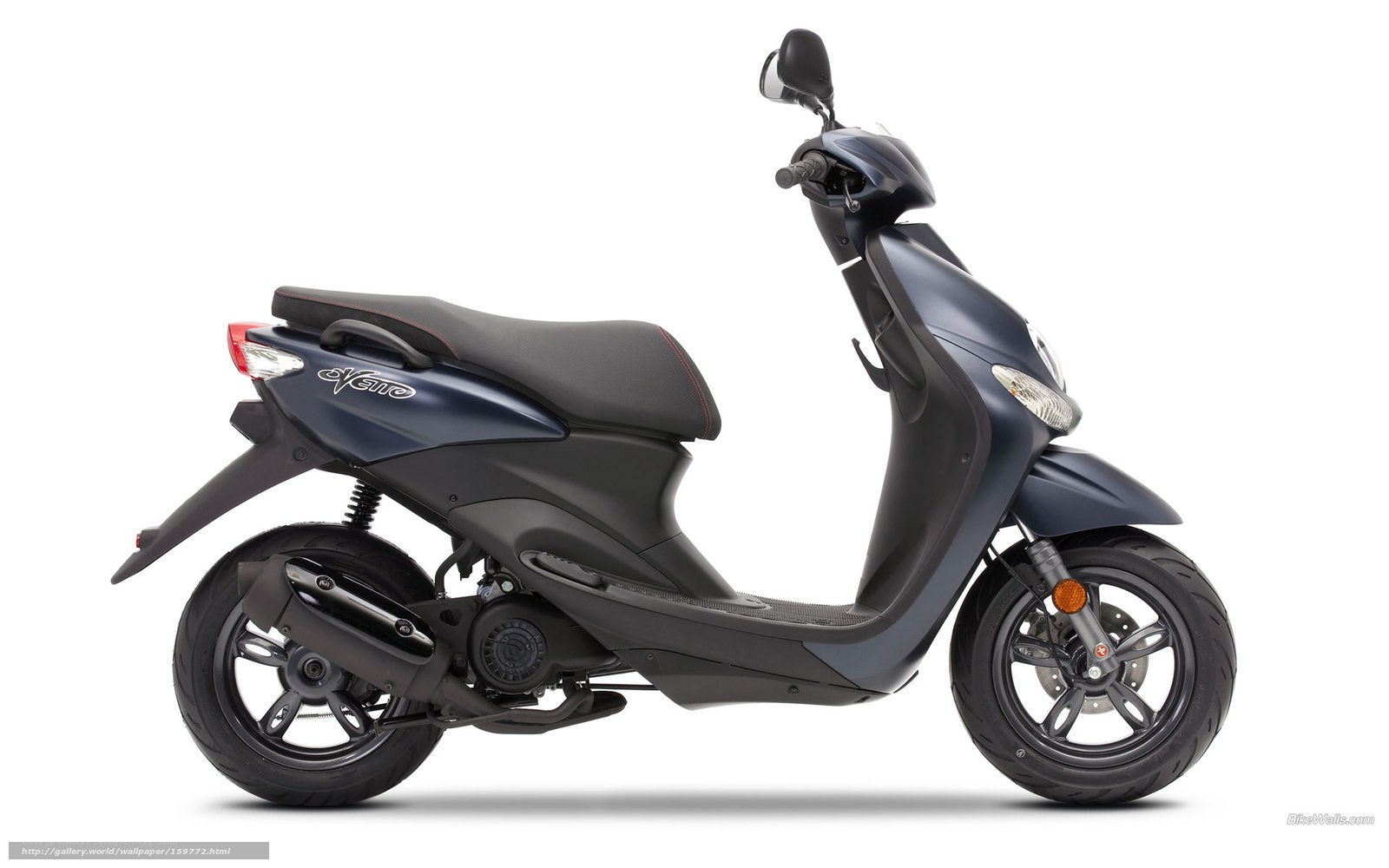 Blue scooter side profile
