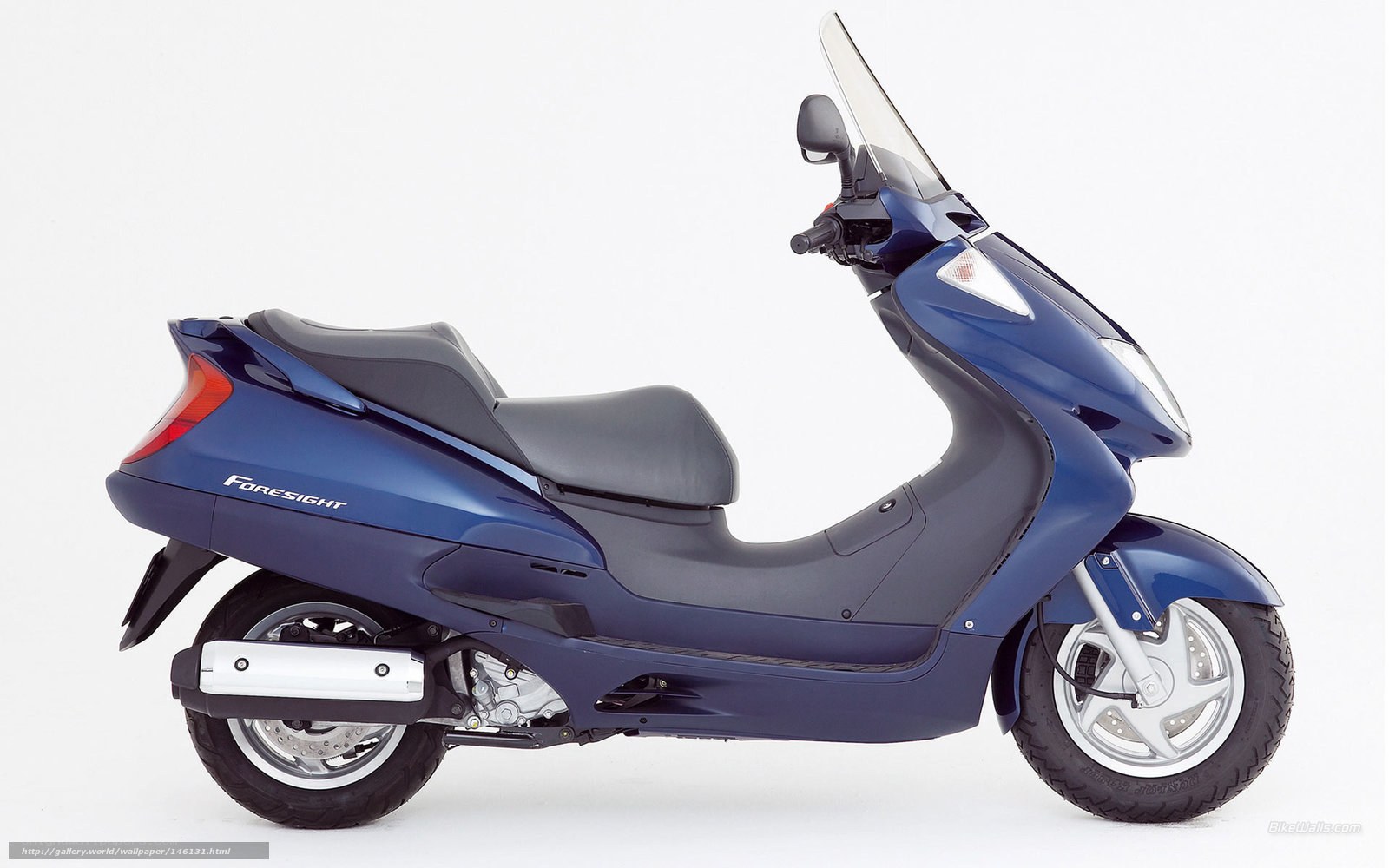 Blue scooter side profile