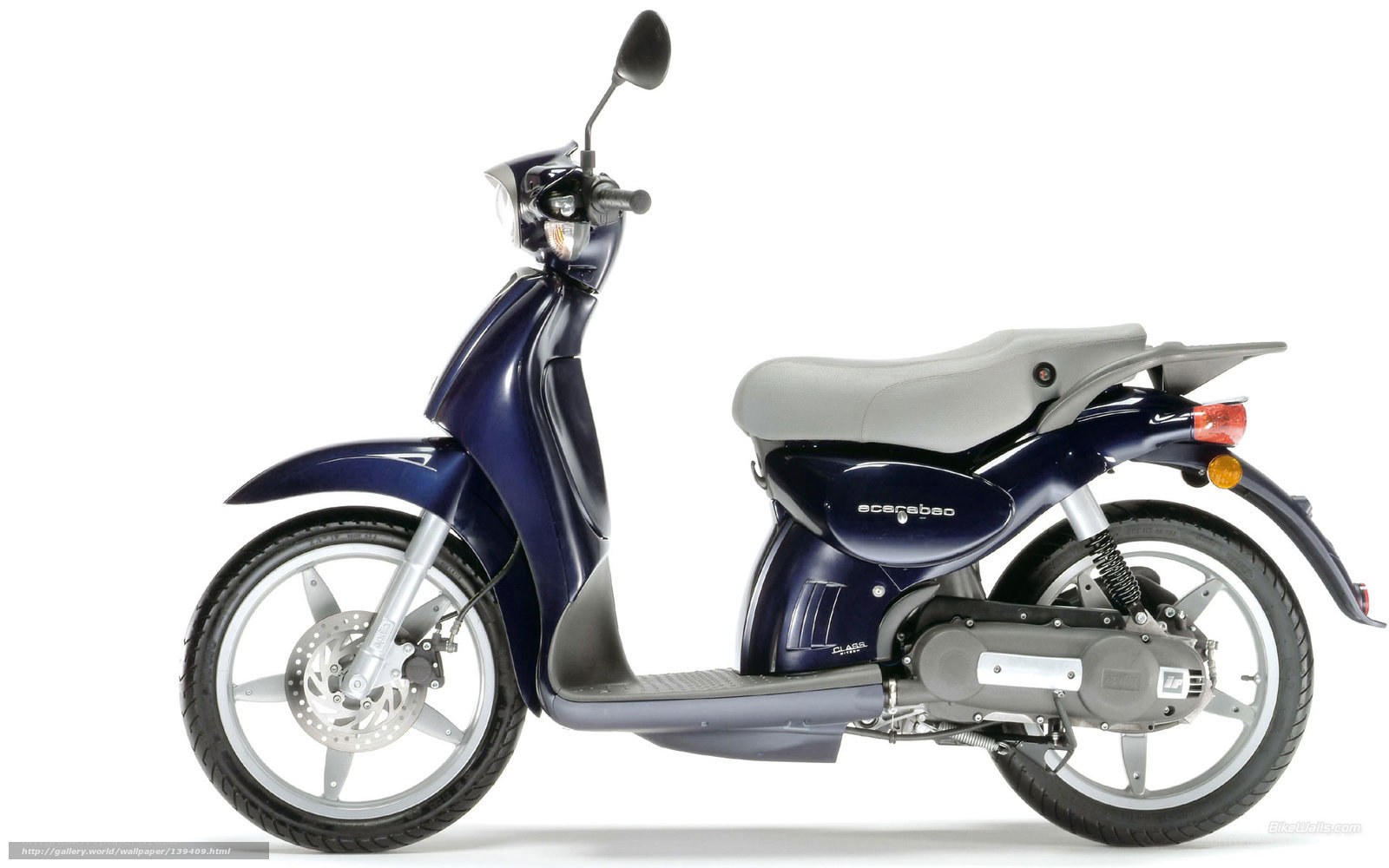 blue scooter side profile