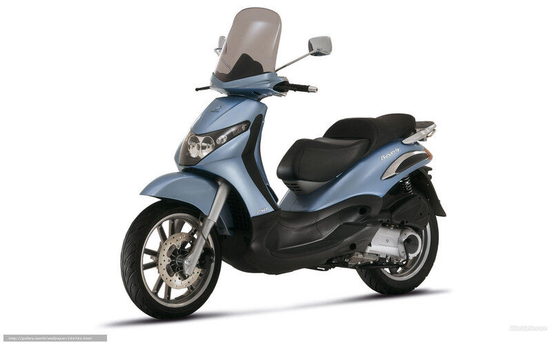 blue scooter with windscreen