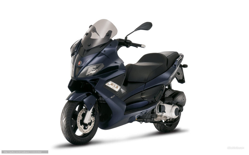 blue scooter with windscreen