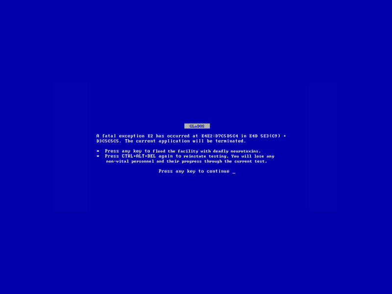 Blue Screen Error — Dramatic, Digital Art