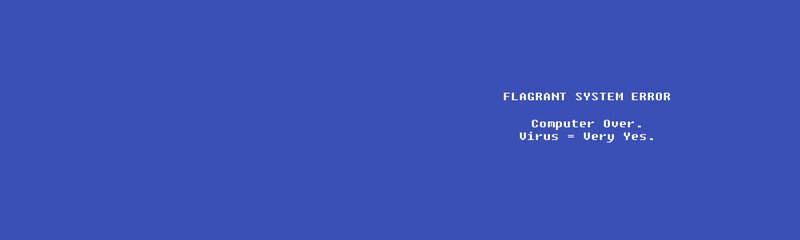 Blue screen error message