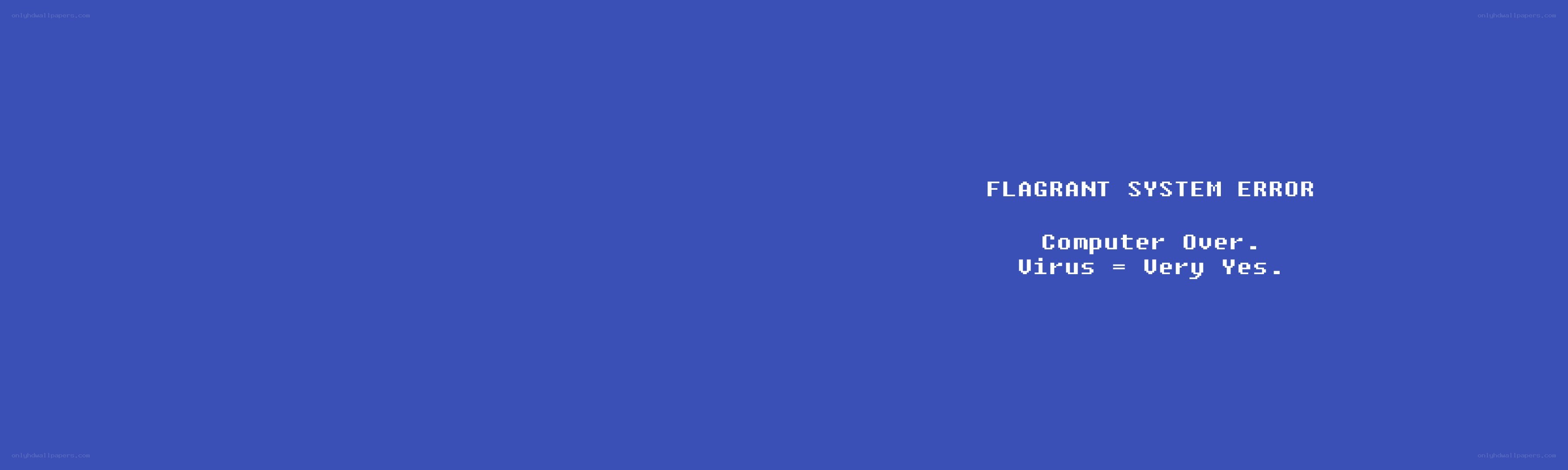Blue screen error message