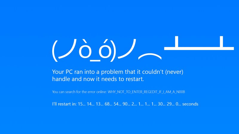 Blue Screen Error — Neutral, Digital Art, Error Message
