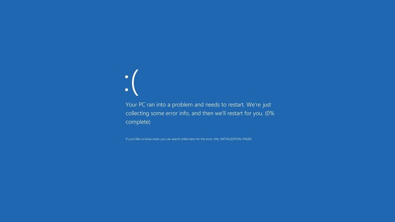 Blue Screen Error — Neutral, Digital Art