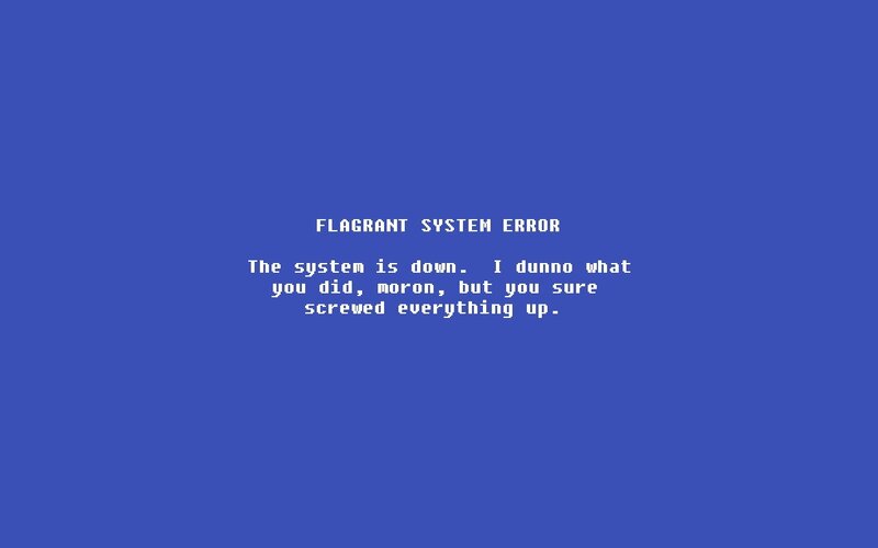 Blue Screen Error — Serious, Pixel Art