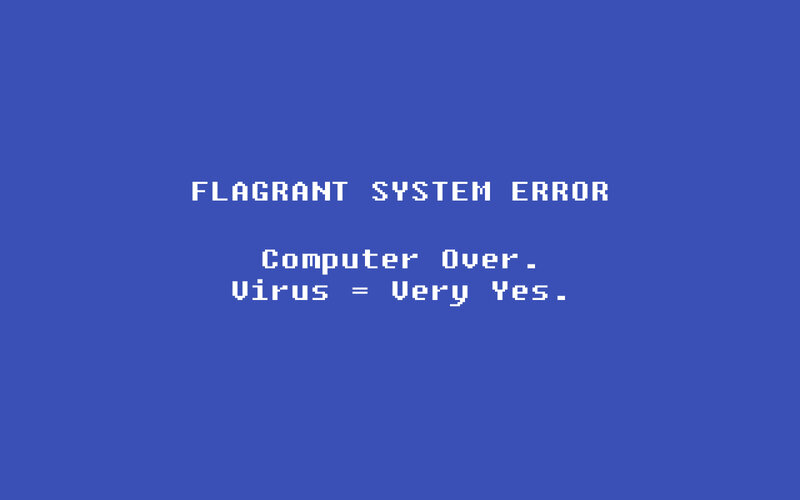 Blue Screen Error — Serious