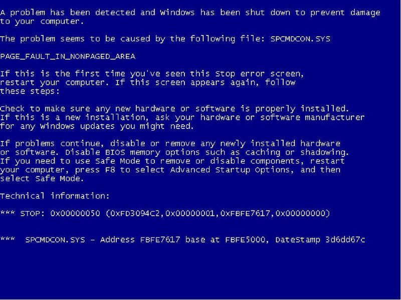 Blue Screen Error — Technical, Digital Art, Error Message, Text
