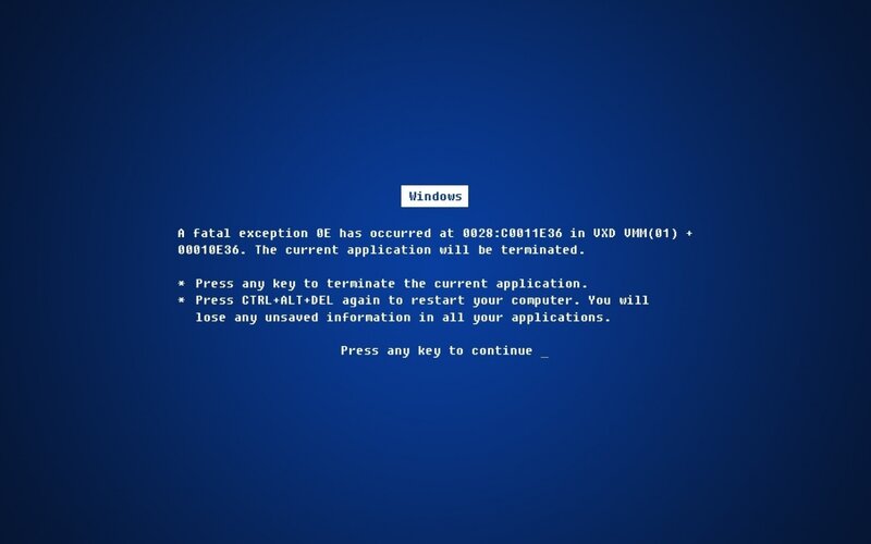 Blue Screen Error