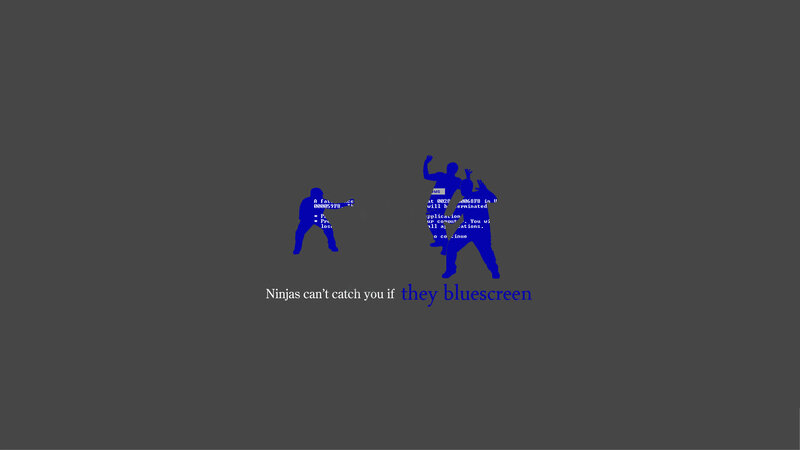 Blue Screen of Death — Gray