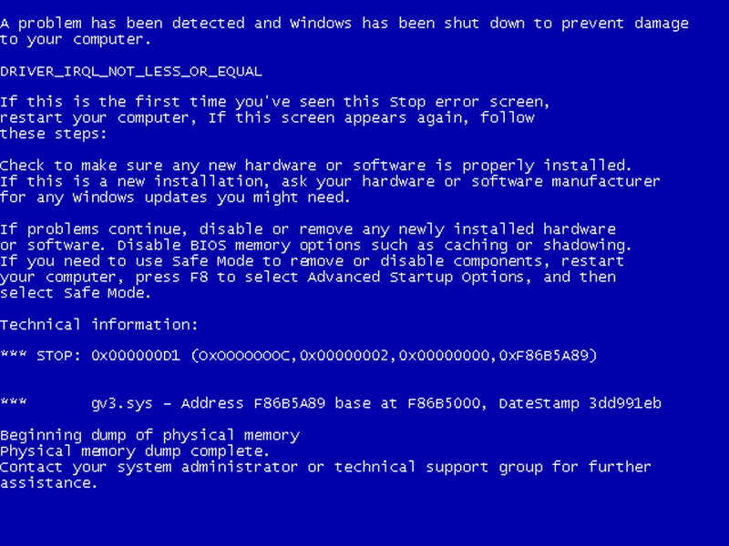 Blue Screen of Death — Serious, Digital Art, Error Message