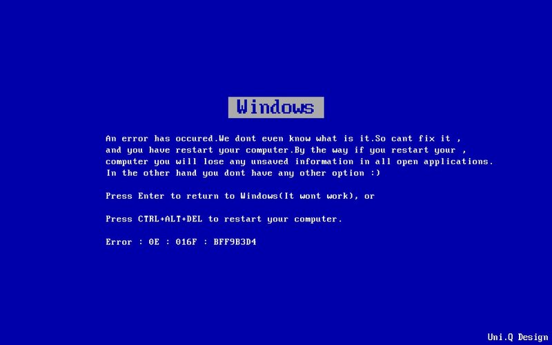 Blue Screen of Death — Serious, Pixel Art