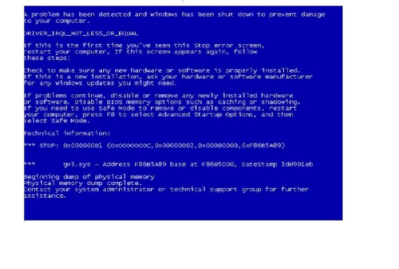Blue Screen of Death — Technical, Digital Art, Computer Error Message