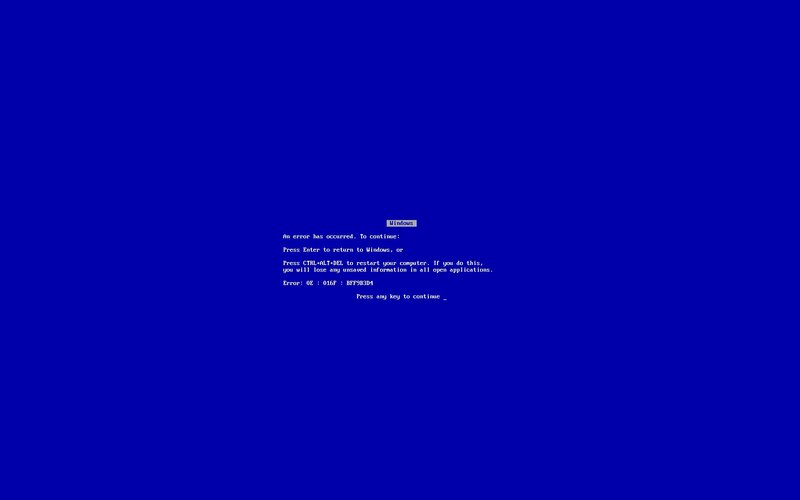 Blue Screen of Death — Technical, Digital Art, Error Message, Text