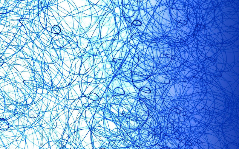 blue scribble lines