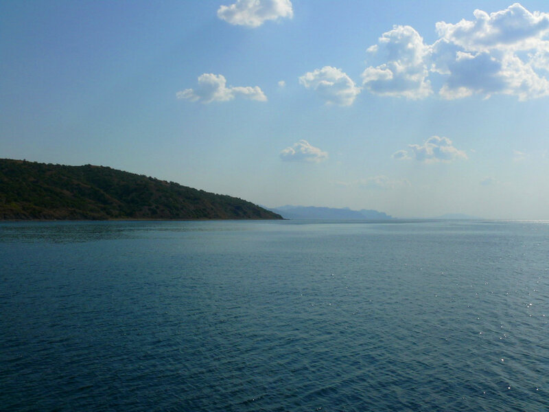 Blue Sea and Green Hill