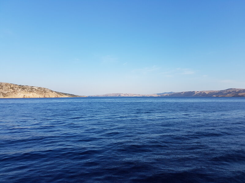 Blue Sea and Hills