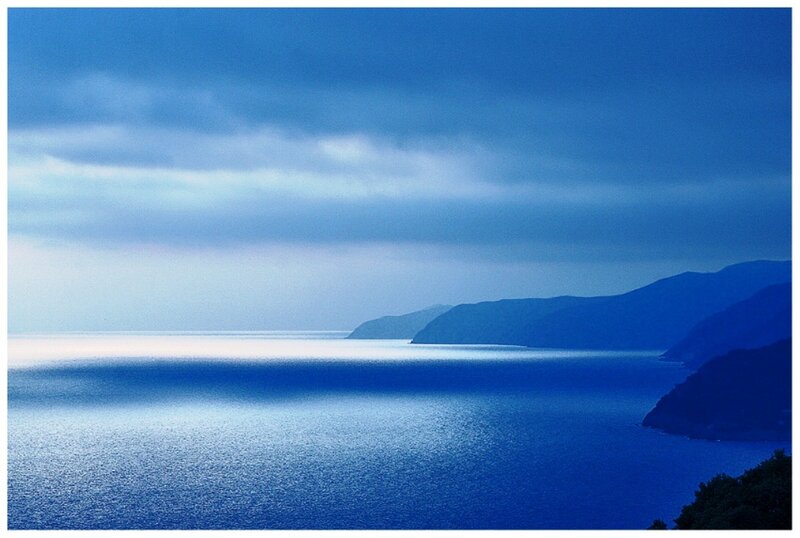 Blue Sea and Mountains