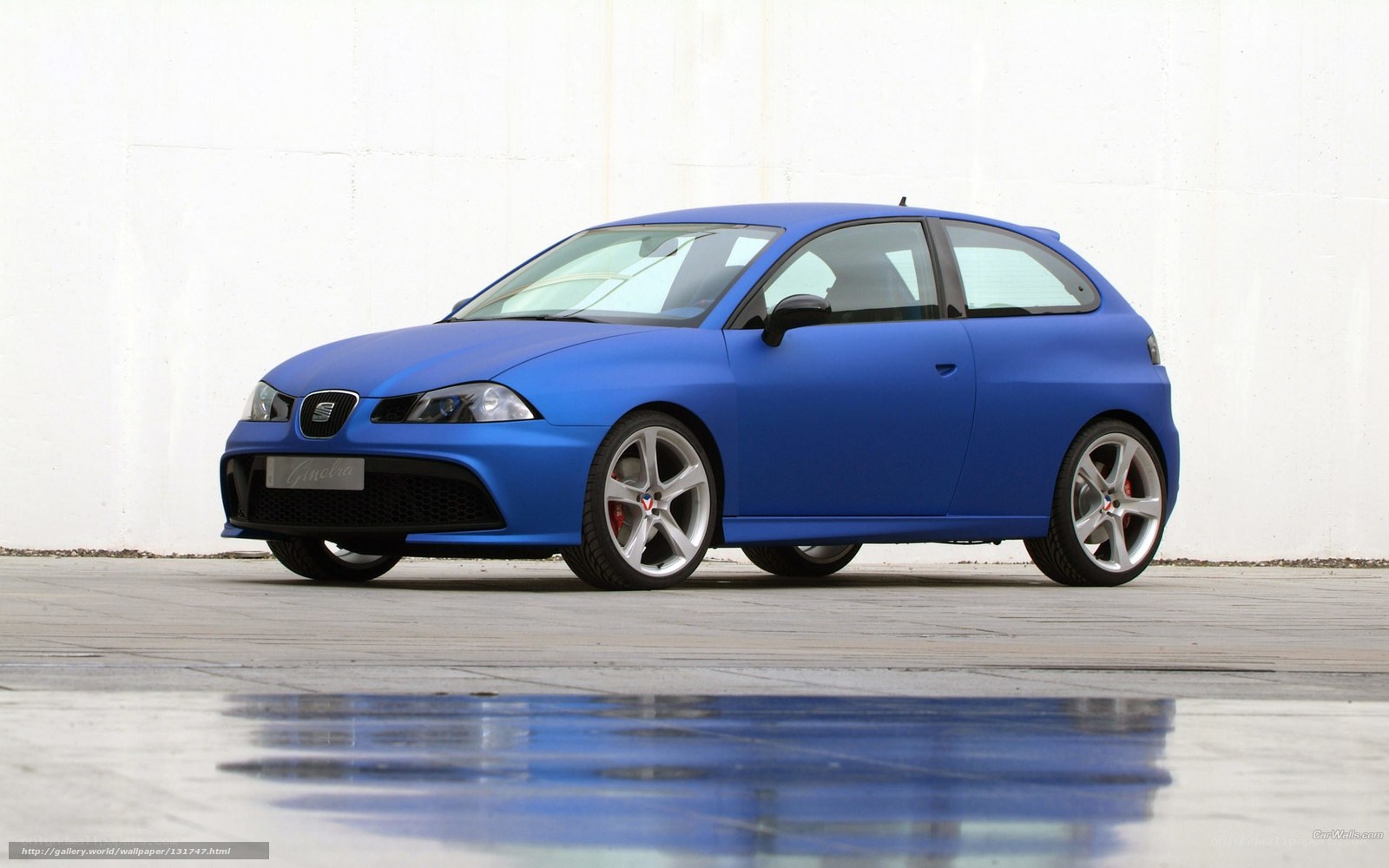 Blue SEAT Leon Cupra