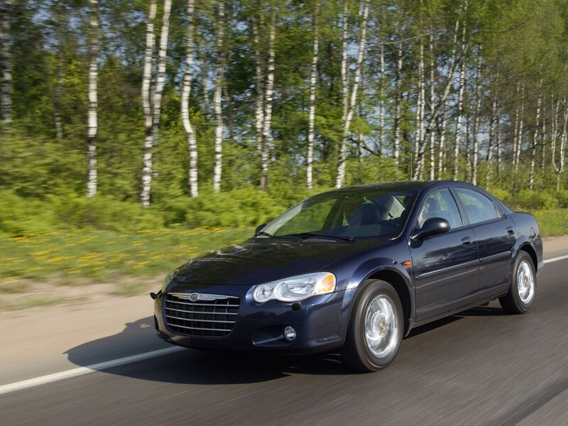 Blue Sedan Car — Calm, Summer