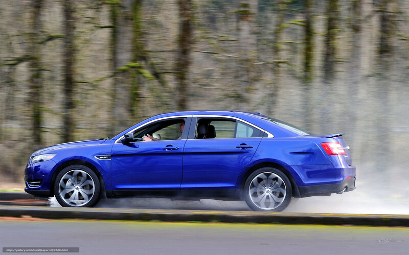 Blue Sedan Car — Dynamic, Photograph, Driver, Trees