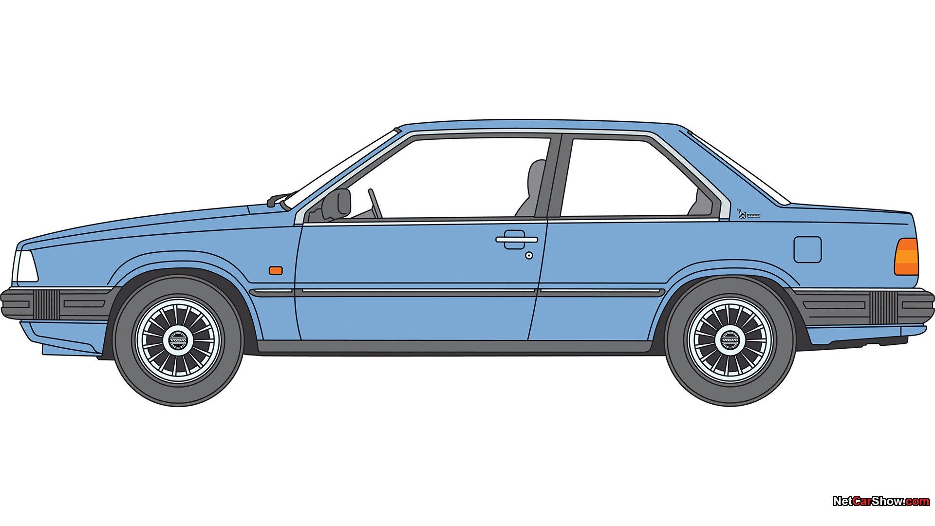 blue sedan car illustration