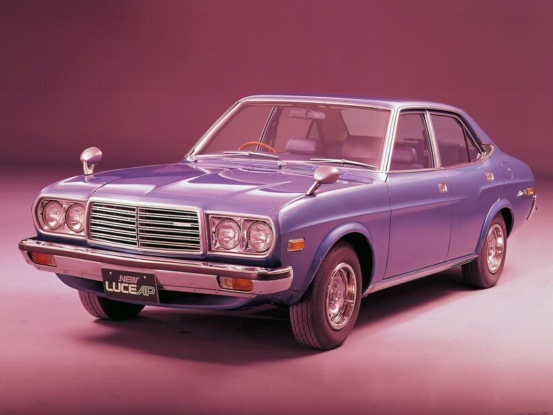 Blue Sedan Car — Purple