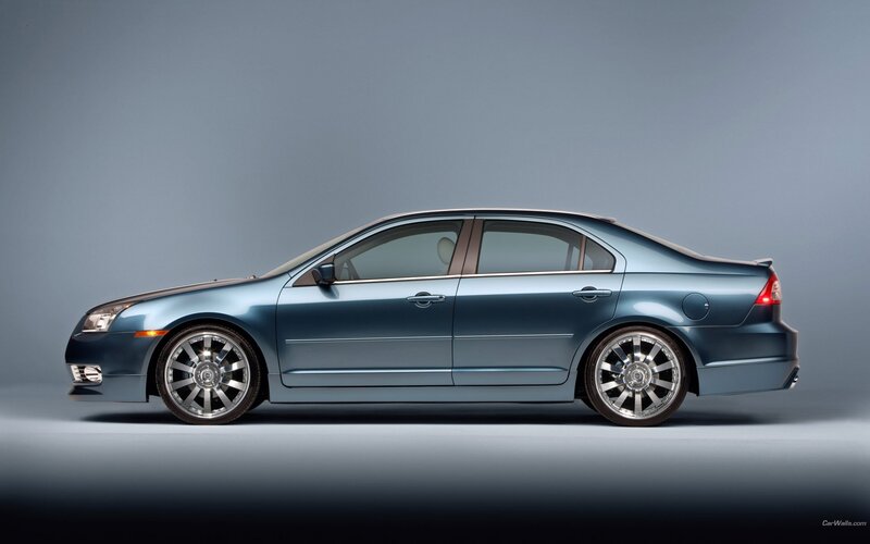 blue sedan car side view