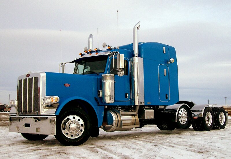 Blue Semi-truck — Cold