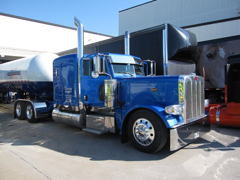 Blue Semi-truck — Industrial