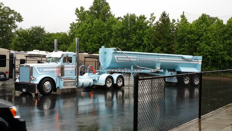 Blue Semi-truck — Light Blue