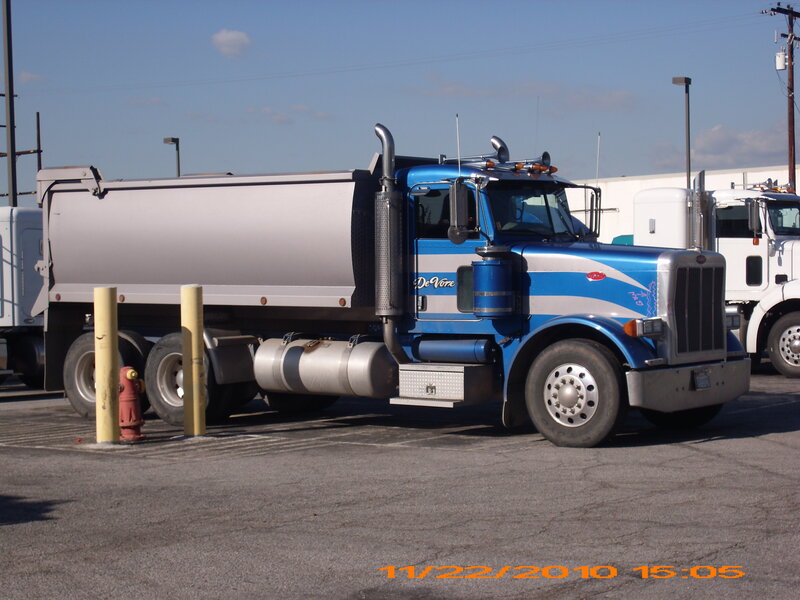 Blue Semi-truck — Neutral, Afternoon