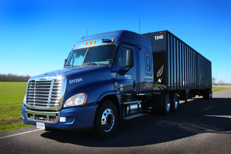 Blue Semi-truck — Serene, Afternoon