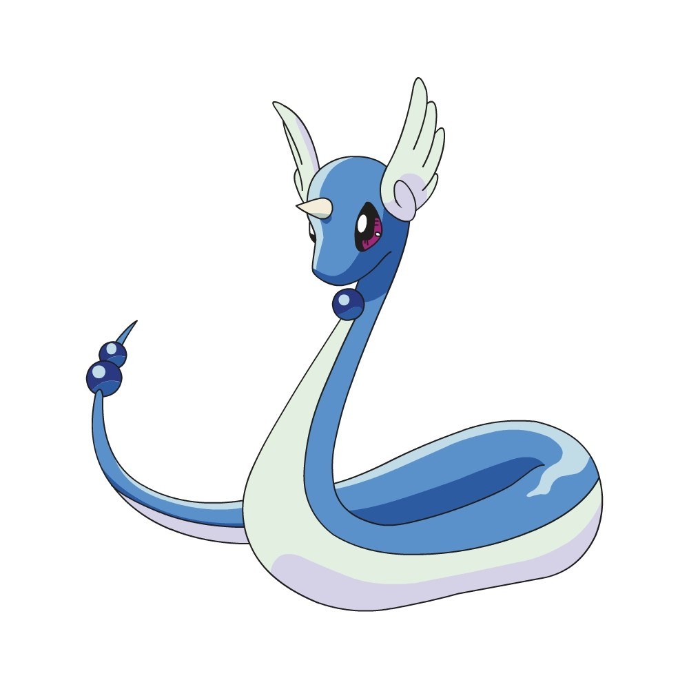 Blue serpentine Pokémon