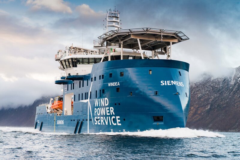Blue Service Vessel