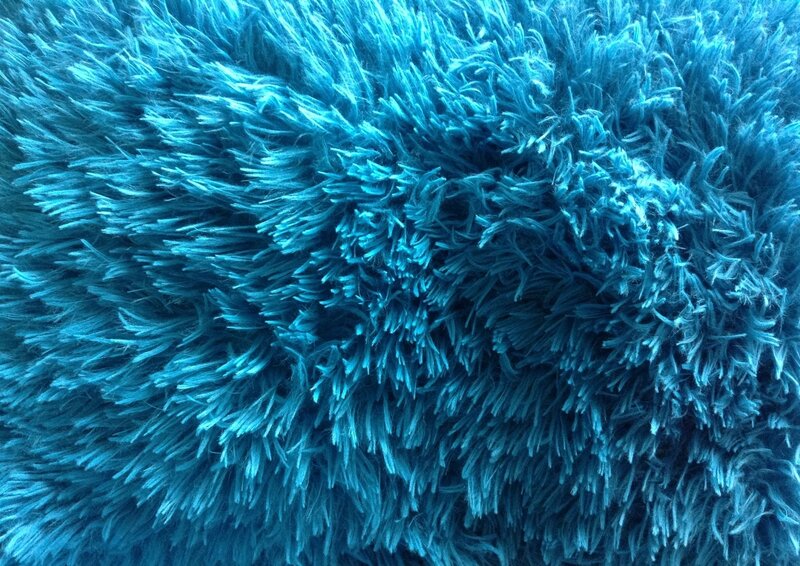 blue shaggy carpet texture