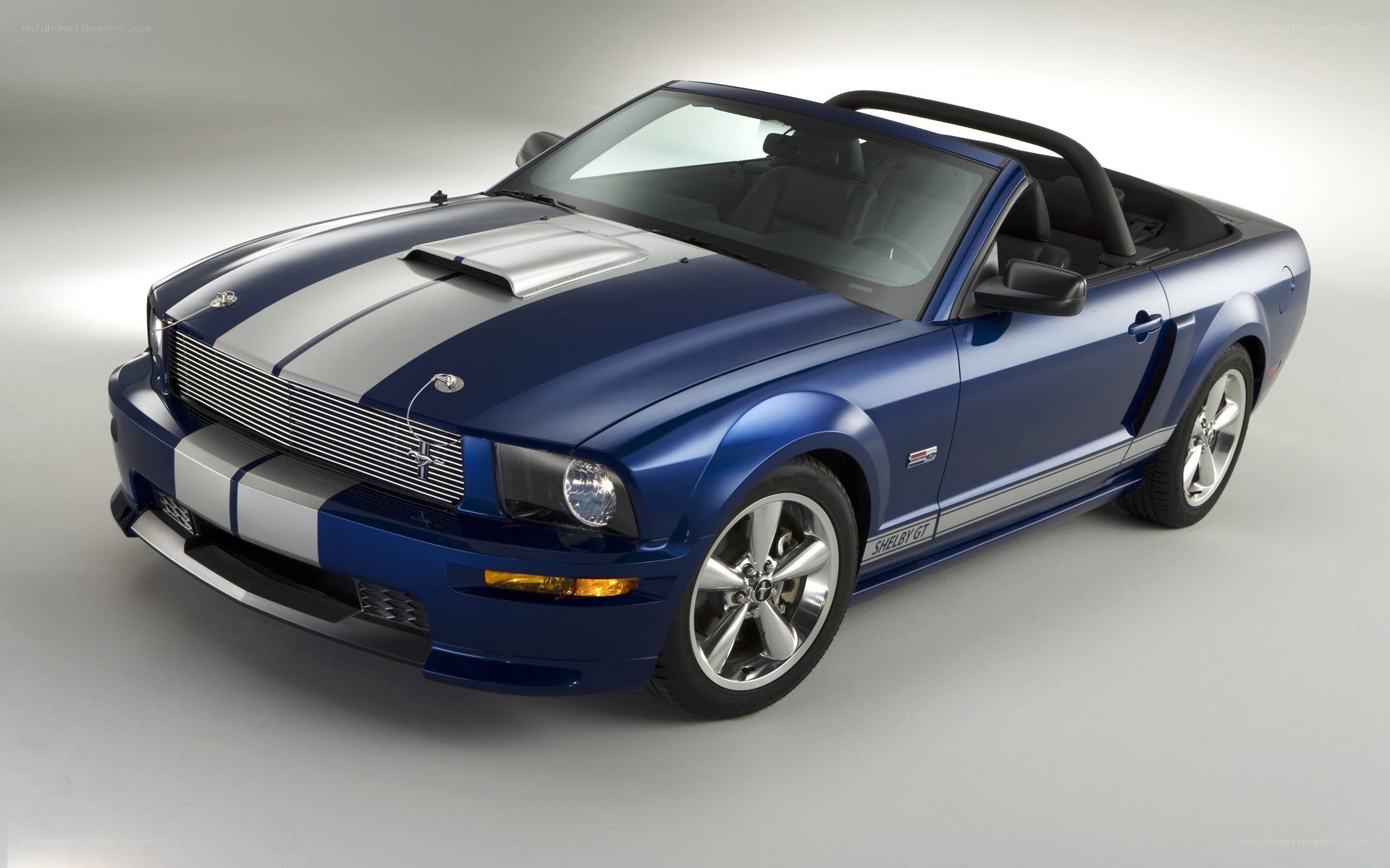 Blue Shelby GT Convertible