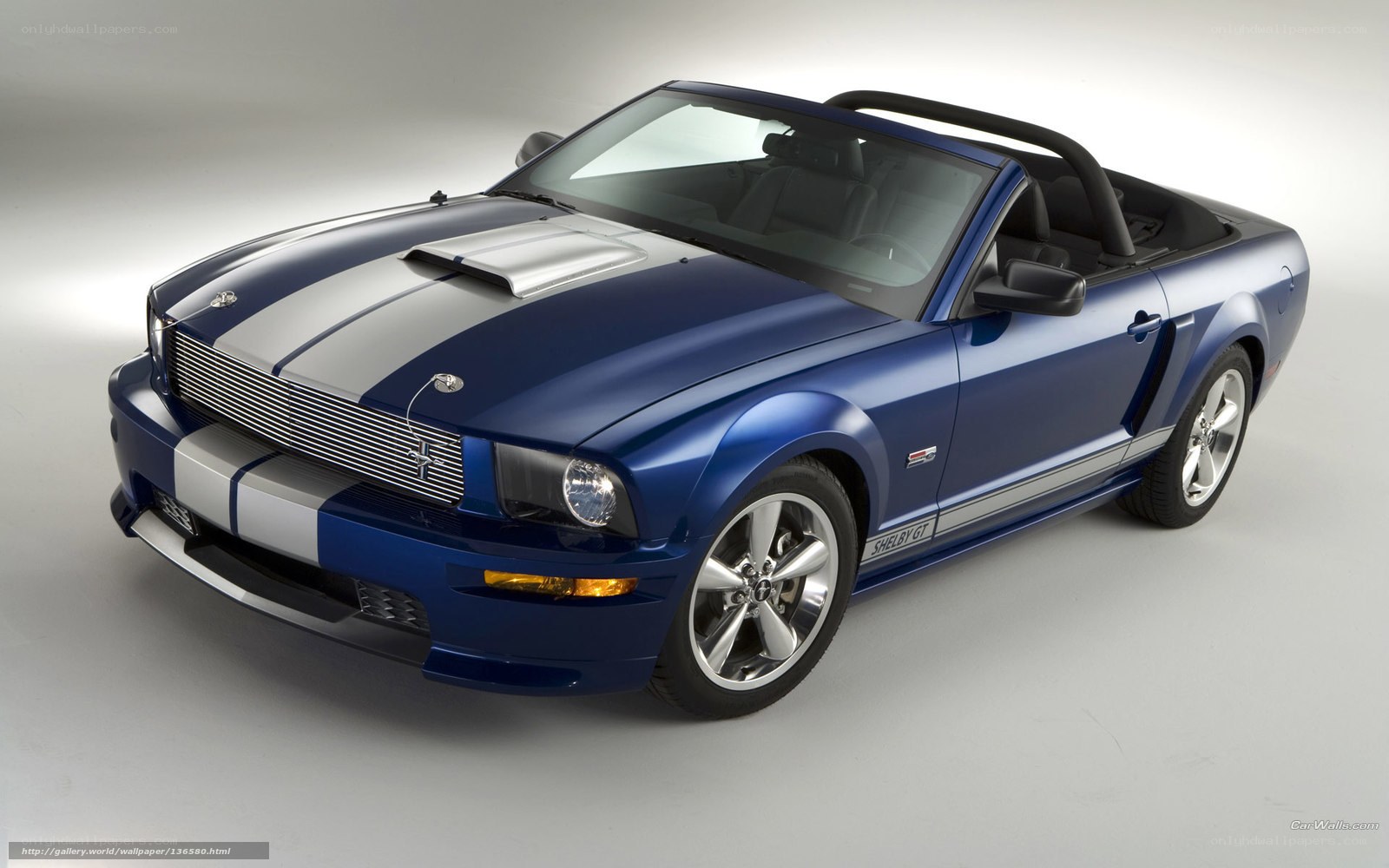Blue Shelby GT Convertible