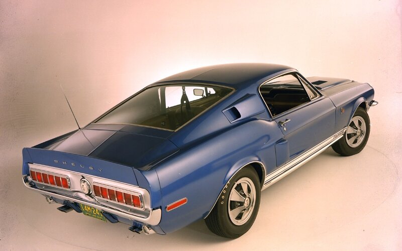 Blue Shelby Mustang classic car