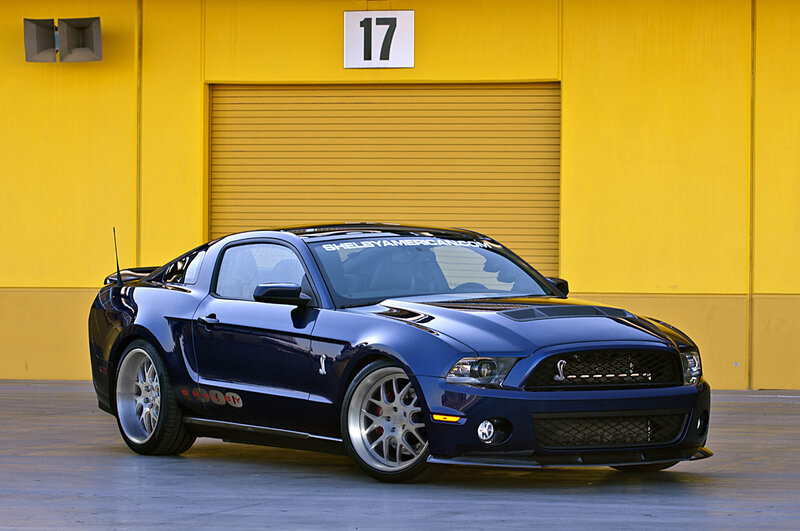 Blue Shelby Mustang — Dramatic, Afternoon, Photograph