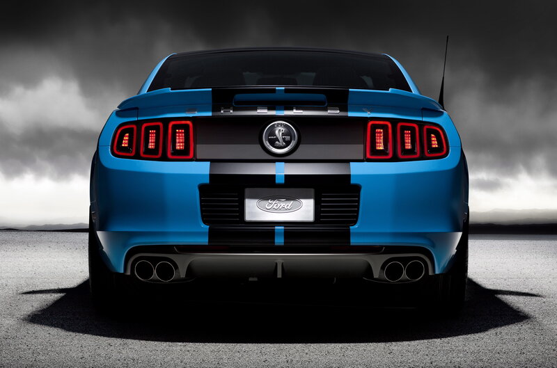 Blue Shelby Mustang — Dramatic, Photograph, Car